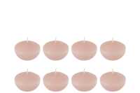 Box 8 Floating Candle Pink