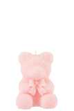 Bougie Ours Rose Medium-15h