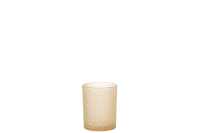 Photophore Carres Verre Beige