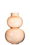 Vase Boule Verre Orange Small