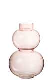 Vase Kugel Glas Rosa Small