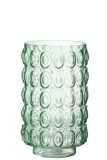 Vase Bubbles Glass Light Green