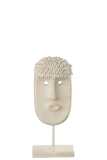 Maske Ethnisch Stein/Resin Beige