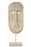 Maske Ethnisch Stein/Resin Beige