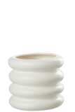 Cachepot Bouees Porcelaine Blanc