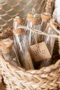 Hanging Tubes With Dried Flowers