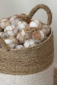 Bag Balls Dried Plants White