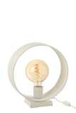 Table Lamp Circle Matt White 