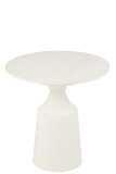 Table Gigogne Rond Aluminium Blanc