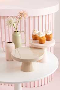 Cake Stand Metal Light Pink