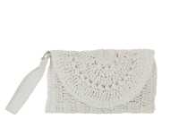 Clutch Bag Strap Paper White