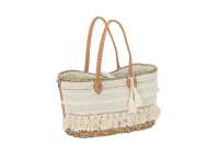 Sac De Plage Dentelle + Floche