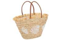 Strandtasche Blatt Jute