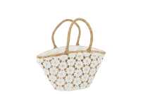 Sac De Plage Dentelle Fleur Motif