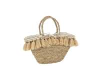 Sac De Plage Floches Jute/Textile