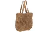 Sac De Plage Floche Papier Marron