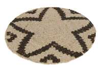 Placemat Round Star Cornhusk