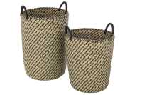 Set Of 2 Basket Round Handles