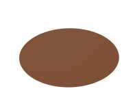 Placemat Round Pvc Cognac