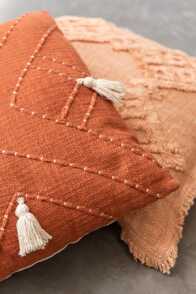 Cushion Tassle Cotton Rust 