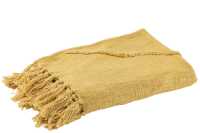 Throw Tassel Cotton Mustard