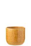 Flowerpot Leo Ceramic Ochre Large