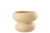 Flowerpot Circle Porcelain Peach