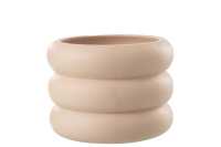 Flowerpot Ring Cement Beige Large