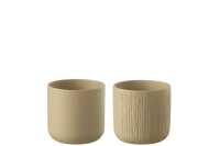 Flowerpot Gen Ceramic Beige Small