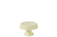 Cake Plate Ceramic Yellow Small