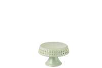 Cake Plate Ceramic Green Small