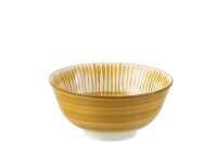 Bowl Jam Porcelain White/Ochre