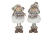 Girls Standing Hat Fur Polyester