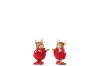 Children Antlers Resin Red/Gold