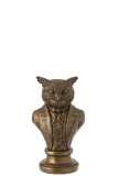 Buste Hibou Poly Bronze Small