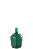 Vase Bouteille Verre Vert 