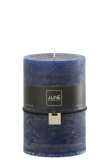 Bougie Cylindrique Bleu Fonce