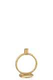 Kerzenhalter Ring Aluminium Gold