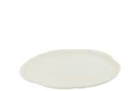 Plateau Rond Aluminium Wit Medium