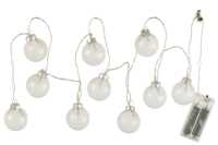 Slinger 10 Ballen+ Led Effen Glas