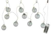 Guirlande 10 Boules+Led Verre