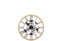 Horloge Chiffres Romains Roues