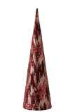 Cone Deco Sequin Textile Burgundy