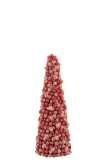 Cone Deco Baies Plastique Rouge