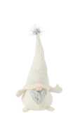 Gnome Grey Beard Textile White