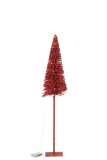 Arbre Led/Piles Plastique Rouge