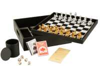 Boite Jeu De Cartes+Echecs Simili