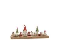 Photophore Noel 4 Pieces Pere Noel