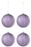 Doos Van 4 Kerstbal Parels Glas