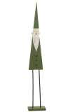 Pere Noel Sur Pied Bois Vert Large